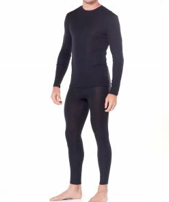 Icebreaker 175 Everyday Haut À Col Ras-Du-Cou À Manches Longues Homme, olive -Sous-vêtements Soldes icebreaker 175 everyday alusvaatteet miehet black 4 3