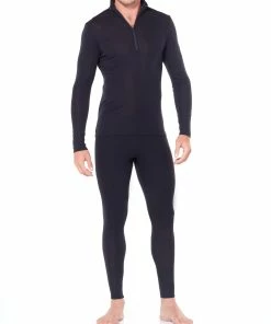 Icebreaker 175 Everyday Haut À Manches Longues À Fermeture Éclair Torse Homme, olive -Sous-vêtements Soldes icebreaker 175 everyday alusvaatteet miehet black 4 4