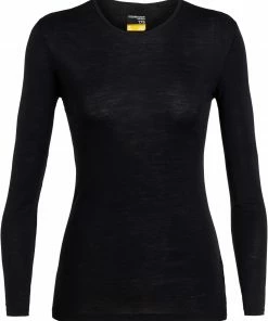 Icebreaker 175 Everyday Haut À Col Ras-Du-Cou À Manches Longues Femme, olive