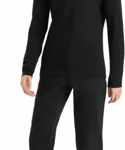 Icebreaker 200 Oasis Alps 3D Haut manches longues à col rond Homme, noir -Sous-vêtements Soldes icebreaker 200 oasis alps 3d ls crew shirt men black 4