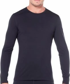 Icebreaker 200 Oasis Haut À Col Ras-Du-Cou À Manches Longues Homme, bleu -Sous-vêtements Soldes icebreaker 200 oasis alusvaatteet miehet black 2 9