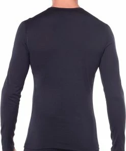 Icebreaker 200 Oasis Haut À Col Ras-Du-Cou À Manches Longues Homme, bleu -Sous-vêtements Soldes icebreaker 200 oasis alusvaatteet miehet black 3 6