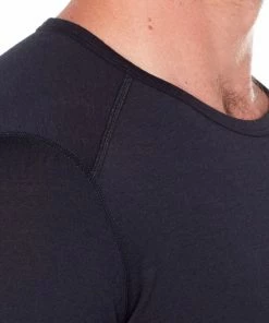 Icebreaker 200 Oasis Haut À Col Ras-Du-Cou À Manches Longues Homme, noir -Sous-vêtements Soldes icebreaker 200 oasis alusvaatteet miehet black 5 1