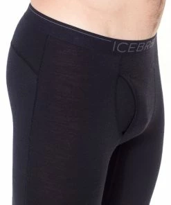 Icebreaker 200 Oasis Leggings Avec Fly Homme, noir -Sous-vêtements Soldes icebreaker 200 oasis alusvaatteet miehet black monsoon 4 1