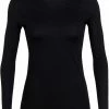 Icebreaker 200 Oasis Haut À Col Ras-Du-Cou À Manches Longues Femme, gris -Sous-vêtements Soldes icebreaker 200 oasis alusvaatteet naiset black 1 5