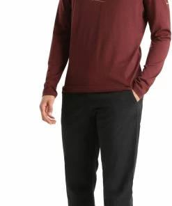 Icebreaker 200 Oasis Last Run Haut manches longues à col rond Homme, marron -Sous-vêtements Soldes icebreaker 200 oasis last run ls crew shirt men espresso 4