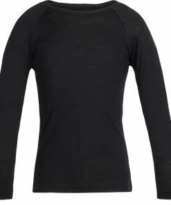 Icebreaker 200 Oasis Haut À Col Ras-Du-Cou À Manches Longues Enfant, gris