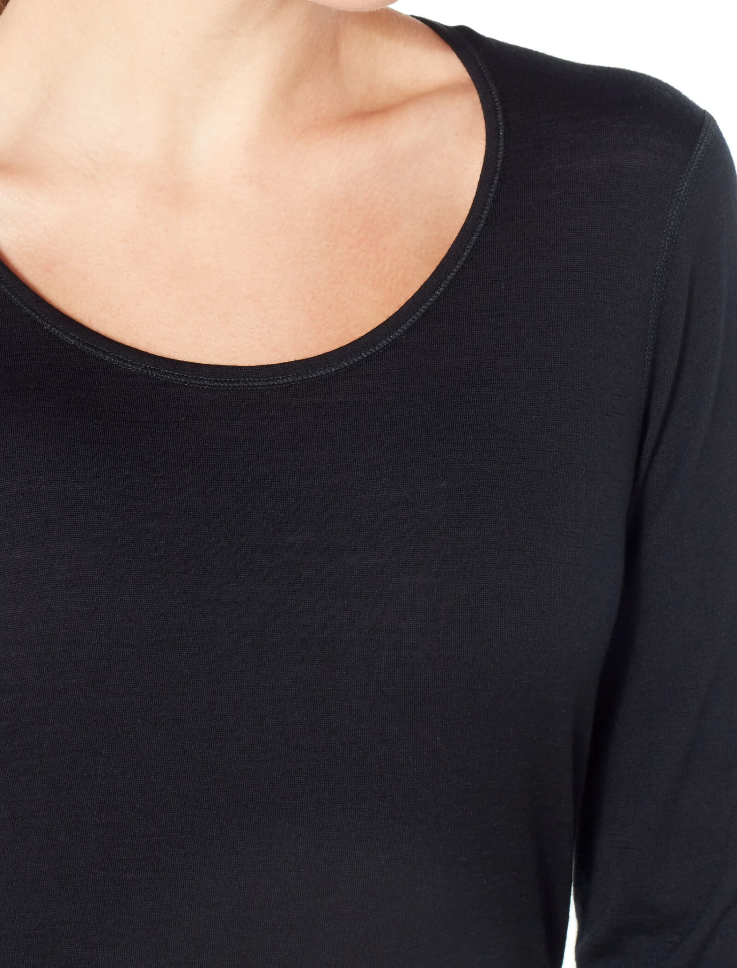 Icebreaker 200 Oasis Haut Avec Encolure Dégagée À Manches Longues Femme, gris 4 Icebreaker 200 Oasis Haut Avec Encolure Dégagée À Manches Longues Femme, gris – Image 2