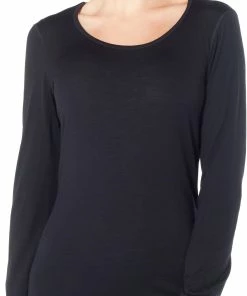 Icebreaker 200 Oasis Haut Avec Encolure Dégagée À Manches Longues Femme, gris 9 Icebreaker 200 Oasis Haut Avec Encolure Dégagée À Manches Longues Femme, gris -Sous-vêtements Soldes icebreaker 200 oasis ls scoop top women musta 3 1