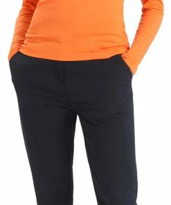 Icebreaker 200 Oasis Ski Stripes Haut manches longues à col rond Femme, orange -Sous-vêtements Soldes icebreaker 200 oasis ski stripes ls crew shirt women flash 4