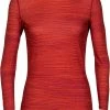 Icebreaker 200 Oasis Ski Tracks Haut manches longues à col rond Femme, rouge -Sous-vêtements Soldes icebreaker 200 oasis ski tracks ls crew shirt women cherry flash aop 1