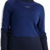 Icebreaker 200 Sone Haut Manches longues col haut Femme, bleu