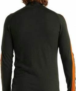 Icebreaker 200 Sonebula Manches longues col haut Homme, bleu -Sous-vêtements Soldes icebreaker 200 sonebula ls high neck men kale loden spice cb 3 1