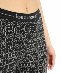 Icebreaker 250 Vertex Alpine Geo Leggings Femme, noir -Sous-vêtements Soldes icebreaker 250 vertex alpine geo leggings women black snow j 5 1