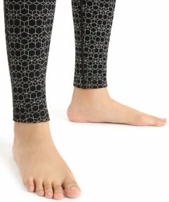 Icebreaker 250 Vertex Alpine Geo Leggings Femme, noir -Sous-vêtements Soldes icebreaker 250 vertex alpine geo leggings women black snow j 6 1