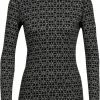 Icebreaker 250 Vertex Alpine Geo Haut manches longues à col rond Femme -Sous-vêtements Soldes icebreaker 250 vertex alpine geo ls crew shirt women black snow j 1 1