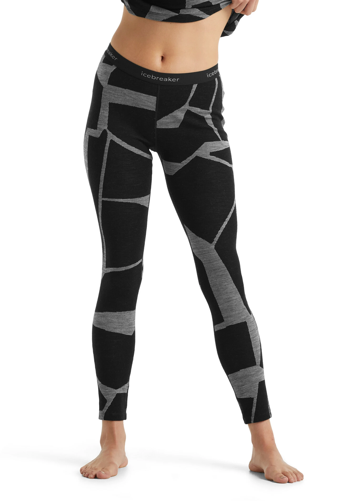Icebreaker 250 Vertex Landscapes Leggings Femme, marron/rose 4 Icebreaker 250 Vertex Landscapes Leggings Femme, marron/rose – Image 2