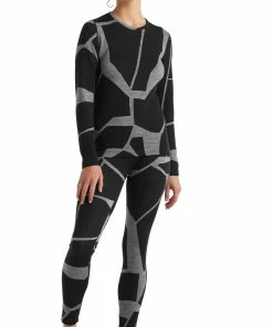 Icebreaker 250 Vertex Landscapes Leggings Femme, noir/gris 11 Icebreaker 250 Vertex Landscapes Leggings Femme, noir/gris -Sous-vêtements Soldes icebreaker 250 vertex landscapes leggings women black j 4 1