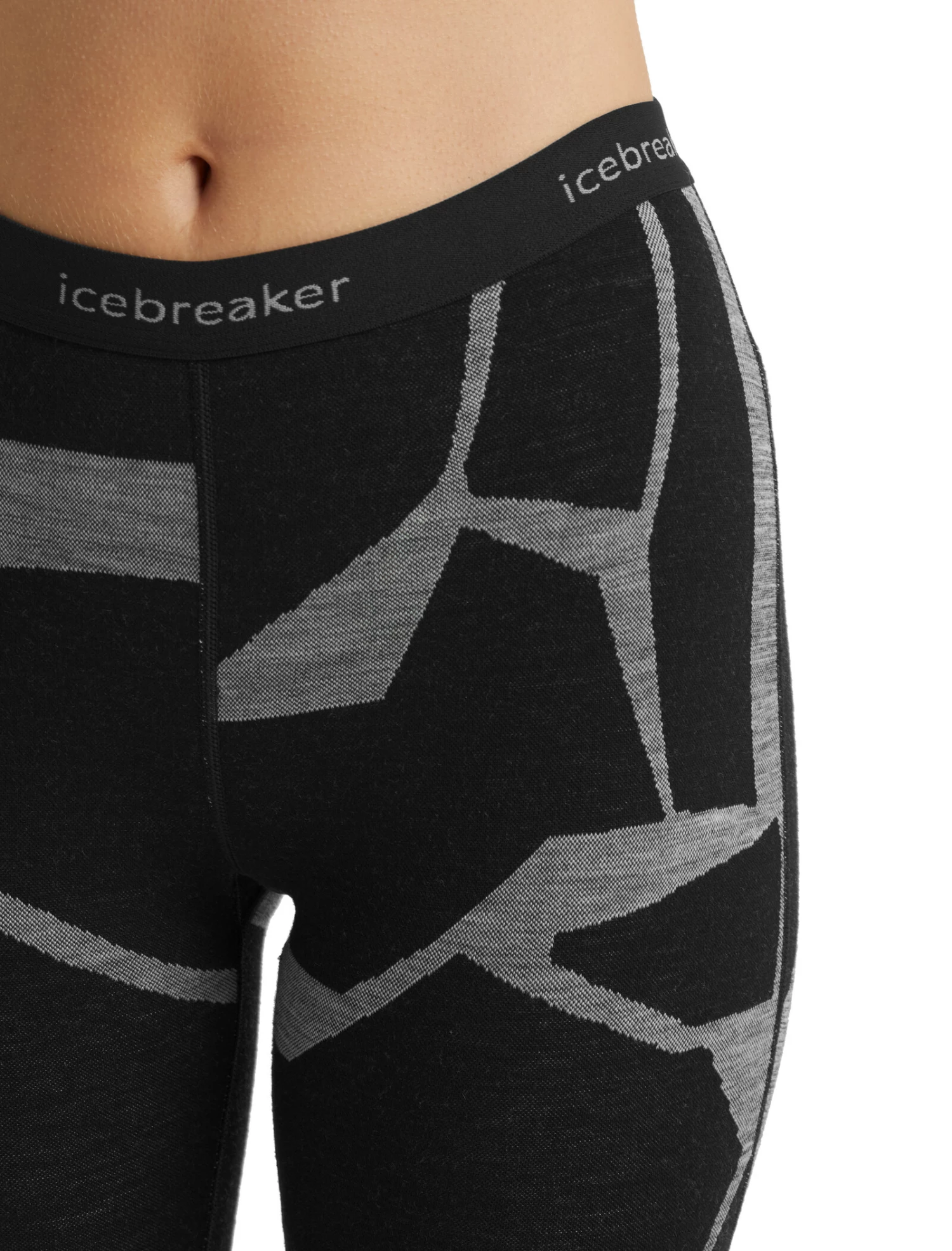 Icebreaker 250 Vertex Landscapes Leggings Femme, noir/gris 7 Icebreaker 250 Vertex Landscapes Leggings Femme, noir/gris – Image 5