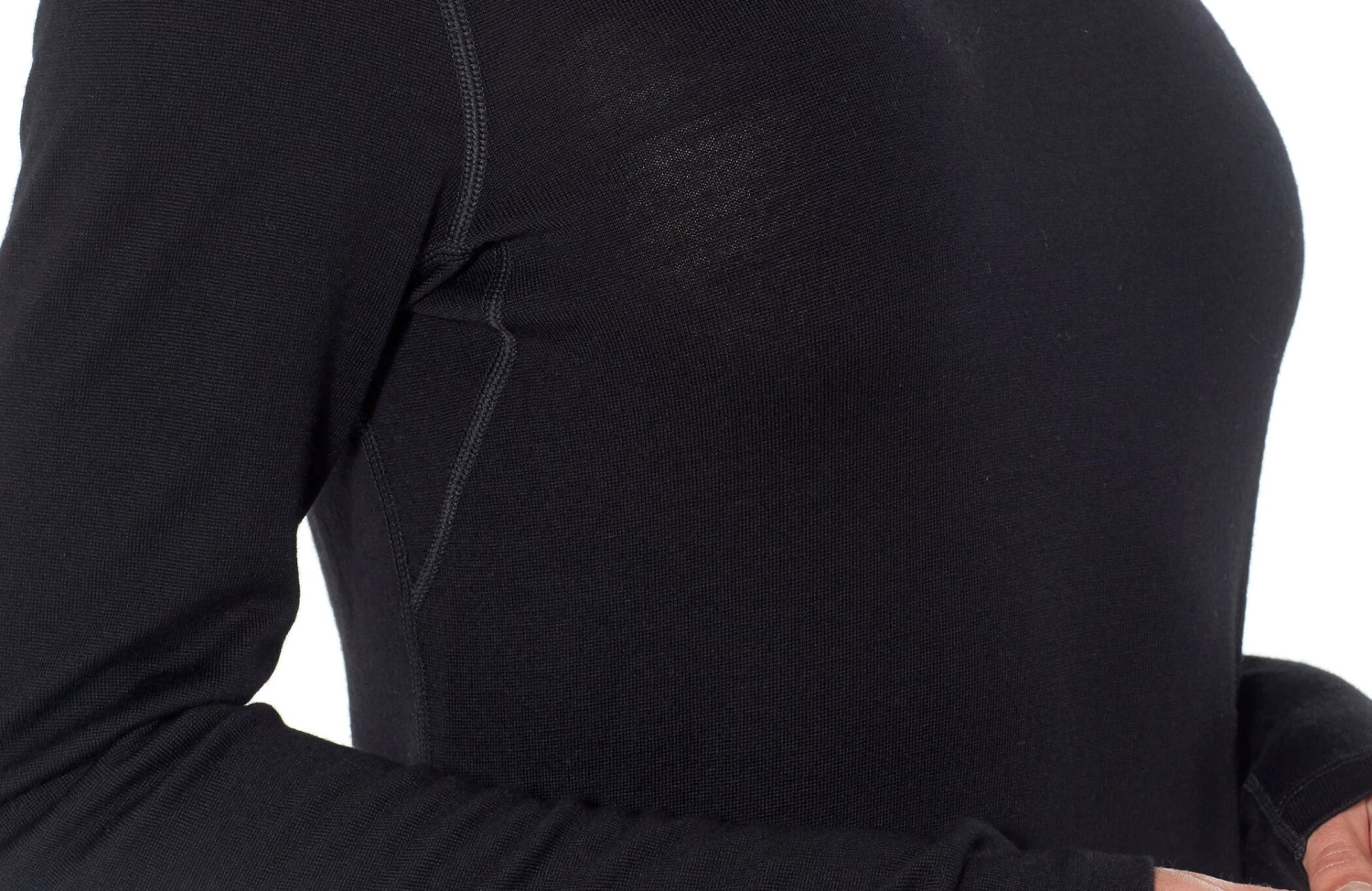 Icebreaker 260 Tech Haut À Col Ras-Du-Cou À Manches Longues Femme, noir 7 Icebreaker 260 Tech Haut À Col Ras-Du-Cou À Manches Longues Femme, noir – Image 5