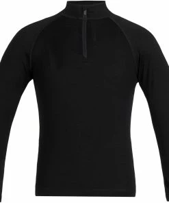 Icebreaker 260 Tech Haut À Manches Longues À Fermeture Éclair Torse Enfant, rose