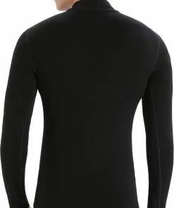 Icebreaker 260 Tech Chemise à col roulé à manches longues Homme, noir -Sous-vêtements Soldes icebreaker 260 tech ls turtleneck shirt men black 3