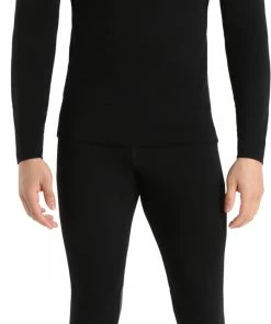 Icebreaker 260 Tech Chemise à col roulé à manches longues Homme, noir -Sous-vêtements Soldes icebreaker 260 tech ls turtleneck shirt men black 4