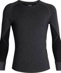 Icebreaker 260 Zone Haut À Col Ras-Du-Cou À Manches Longues Homme, gris