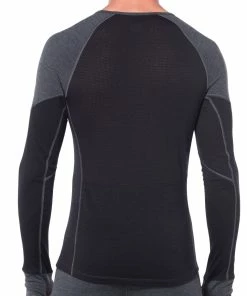 Icebreaker 260 Zone Haut À Col Ras-Du-Cou À Manches Longues Homme, gris -Sous-vêtements Soldes icebreaker 260 zone ls crew top men harmaa 3