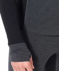 Icebreaker 260 Zone Haut À Col Ras-Du-Cou À Manches Longues Homme, gris -Sous-vêtements Soldes icebreaker 260 zone ls crew top men harmaa 5