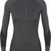 Icebreaker 260 Zone Sweat À Manches Longues À Fermeture Éclair Torse Femme, noir