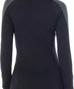 Icebreaker 260 Zone Sweat À Manches Longues À Fermeture Éclair Torse Femme, noir -Sous-vêtements Soldes icebreaker 260 zone ls half zip shirt women musta 3