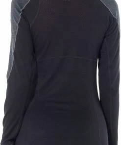 Icebreaker 260 Zone T-shirt manches longues à Col ras-du-cou Femme, noir 8 Icebreaker 260 Zone T-shirt manches longues à Col ras-du-cou Femme, noir -Sous-vêtements Soldes icebreaker 260 zone pitkaehihainen pyoereaekauluksinen paita naiset musta 3