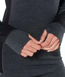 Icebreaker 260 Zone T-shirt manches longues à Col ras-du-cou Femme, noir 9 Icebreaker 260 Zone T-shirt manches longues à Col ras-du-cou Femme, noir -Sous-vêtements Soldes icebreaker 260 zone pitkaehihainen pyoereaekauluksinen paita naiset musta 4