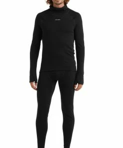 Icebreaker Leggings en mérinos Homme, noir -Sous-vêtements Soldes icebreaker merino leggings men black 4 1