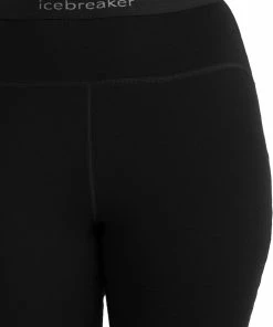 Icebreaker Leggings en mérinos Femme, marron -Sous-vêtements Soldes icebreaker merino leggings women black 5 1