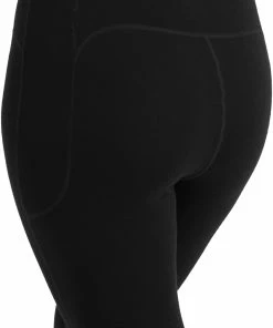 Icebreaker Leggings en mérinos Femme, marron -Sous-vêtements Soldes icebreaker merino leggings women black 6 1