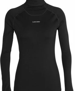 Icebreaker Col roulé Merino manches longues Femme, marron