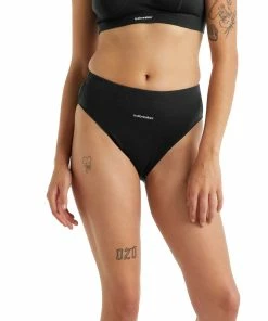 Icebreaker Queens Soutien-gorge à agrafes Femme, noir -Sous-vêtements Soldes icebreaker queens clasp bra women black 4 1