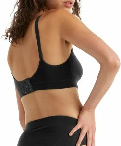 Icebreaker Queens Soutien-gorge à agrafes Femme, noir -Sous-vêtements Soldes icebreaker queens clasp bra women black 5 1