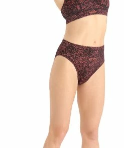 Icebreaker Queens Culotte haute Femme, Multicolore -Sous-vêtements Soldes icebreaker queens high cut briefs women black cherry flash aop 4
