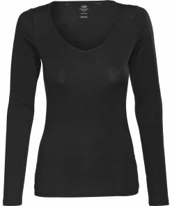 Icebreaker Siren T-shirt Manches longues Femme, marron