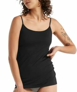 Icebreaker Siren Soutien-gorge Cami Femme, gris -Sous-vêtements Soldes icebreaker siren bra cami women black 2 1