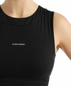 Icebreaker ZoneKnit Débardeur croisé Femme, bleu 13 Icebreaker ZoneKnit Débardeur croisé Femme, bleu -Sous-vêtements Soldes icebreaker zoneknit cropped bra tank women black 6 2