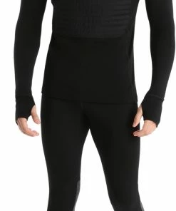 Icebreaker ZoneKnit Sweat à capuche isolé à manches longues Homme, noir -Sous-vêtements Soldes icebreaker zoneknit insulated ls hoodie men black 4 1