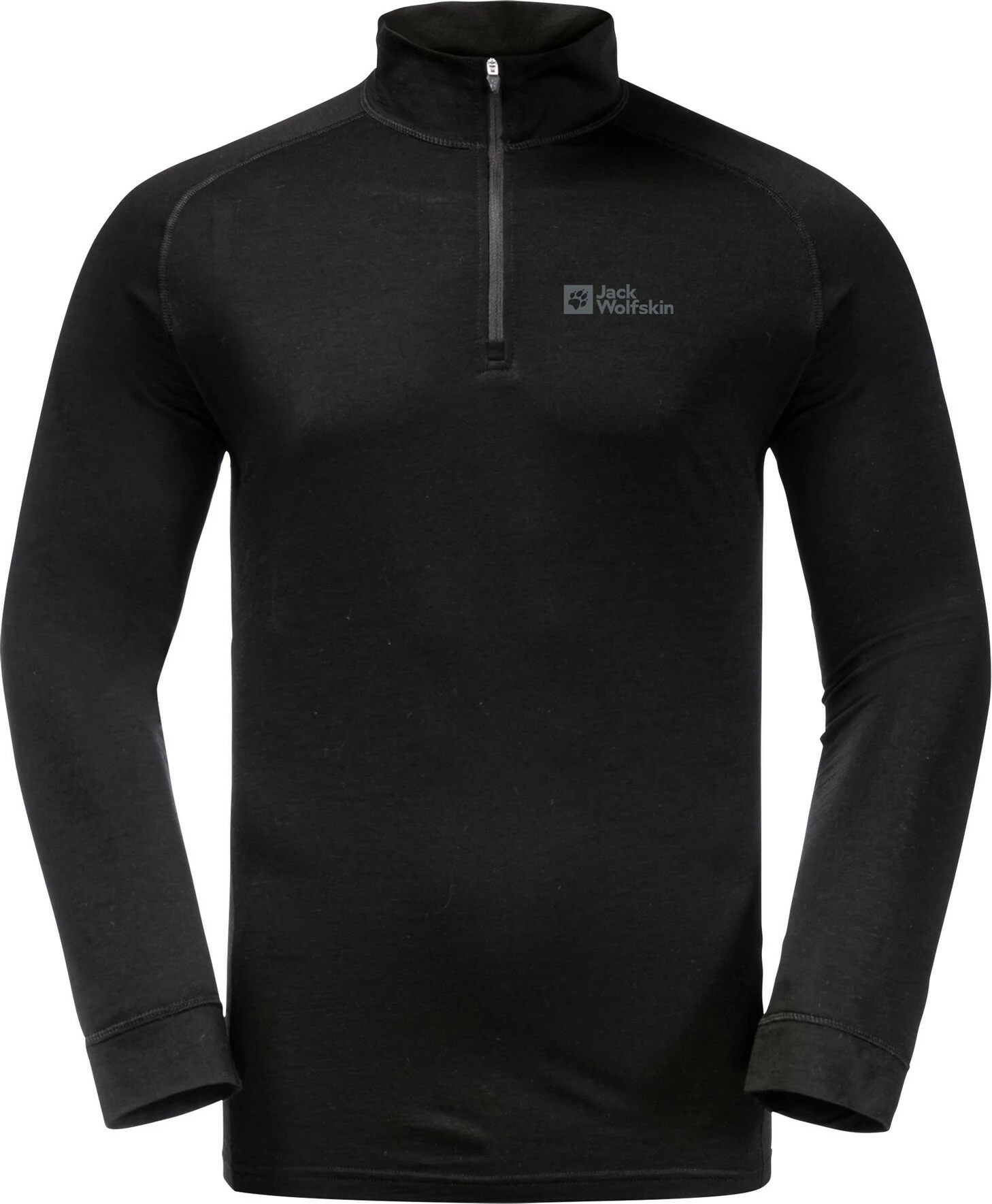 Jack Wolfskin Alpspitze Chemise à manches longues en laine Homme, noir 3 Jack Wolfskin Alpspitze Chemise à manches longues en laine Homme, noir