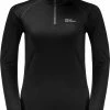 Jack Wolfskin Alpspitze Chemise à manches longues en laine Femme, gris 1 Jack Wolfskin Alpspitze Chemise à manches longues en laine Femme, gris -Sous-vêtements Soldes jack wolfskin alpspitze wool ls hz shirt women black 1 1