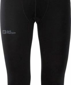 Jack Wolfskin Alpspitze Pantalon en laine Homme, noir