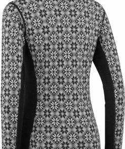 Kari Traa Rose haut à fermeture éclair torse Femme, vert -Sous-vêtements Soldes kari traa rose half zip top women black 2 1