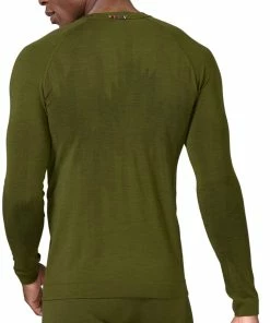 Odlo Kinship Performance Wool 200 Haut Couche de base col ras du cou manches longues Homme, Bleu pétrole -Sous-vêtements Soldes odlo kinship performance wool 200 ls baselayer crew neck top men avocado melange 2 2